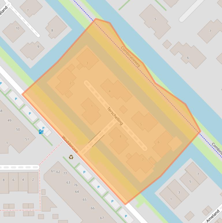 Kaart van postcodegebied 2631NV.