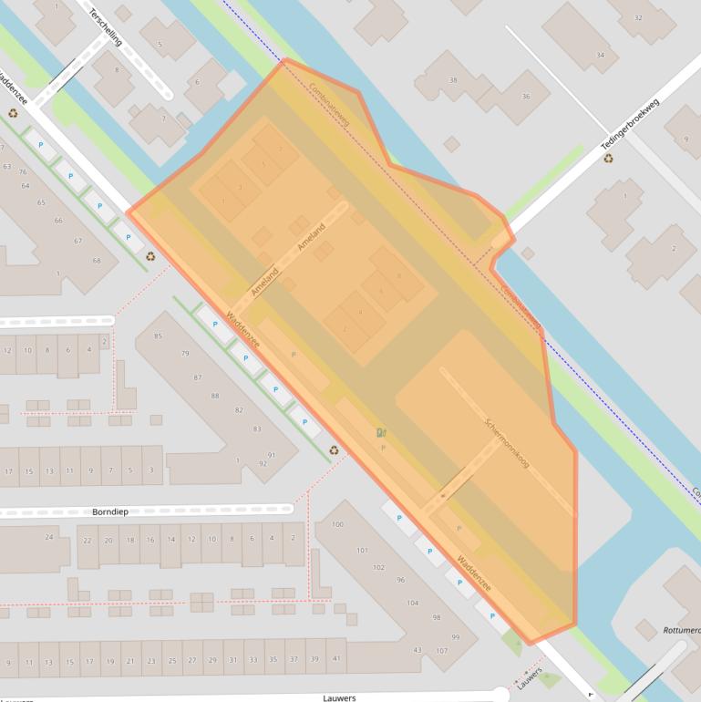 Kaart van postcodegebied 2631NW.
