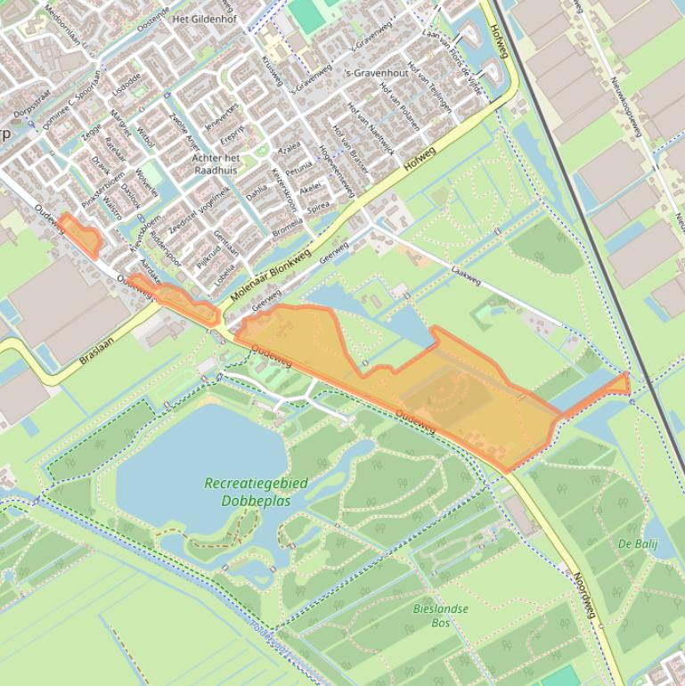 Kaart van postcodegebied 2631PA.