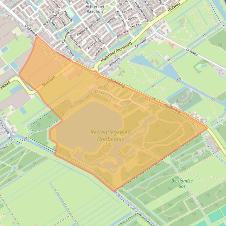 Kaart van postcodegebied 2631PB.