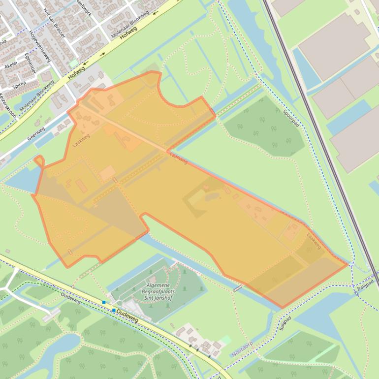 Kaart van postcodegebied 2631PJ.