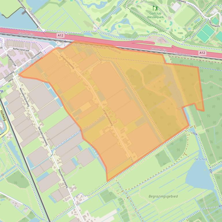 Kaart van postcodegebied 2631PS.