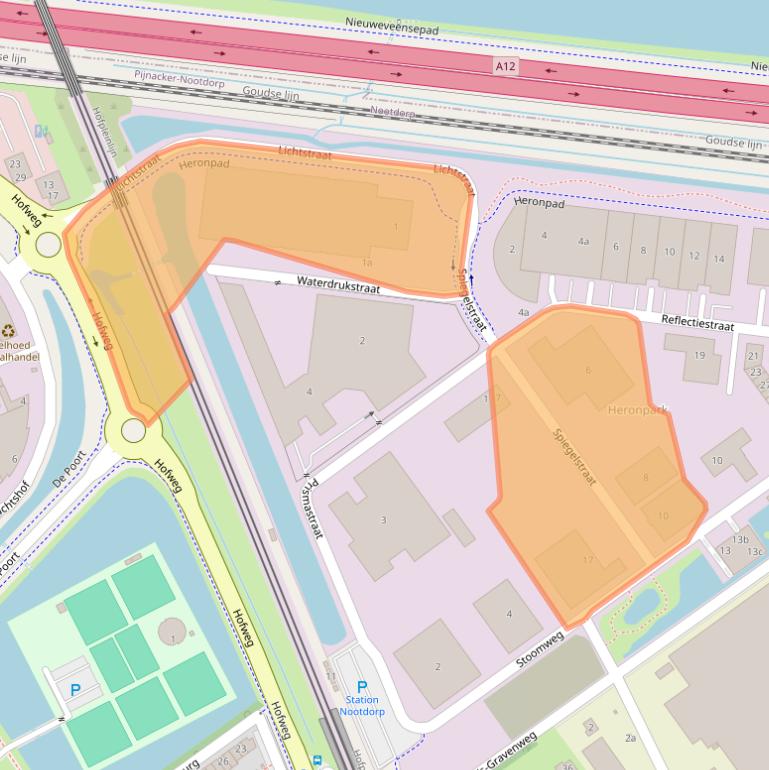 Kaart van postcodegebied 2631RS.