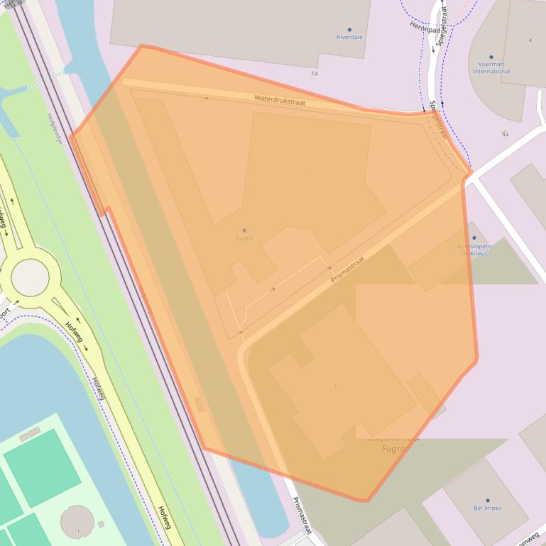 Kaart van postcodegebied 2631RT.