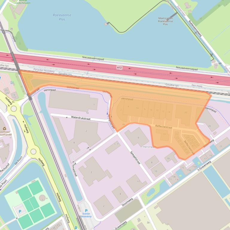 Kaart van postcodegebied 2631RV.