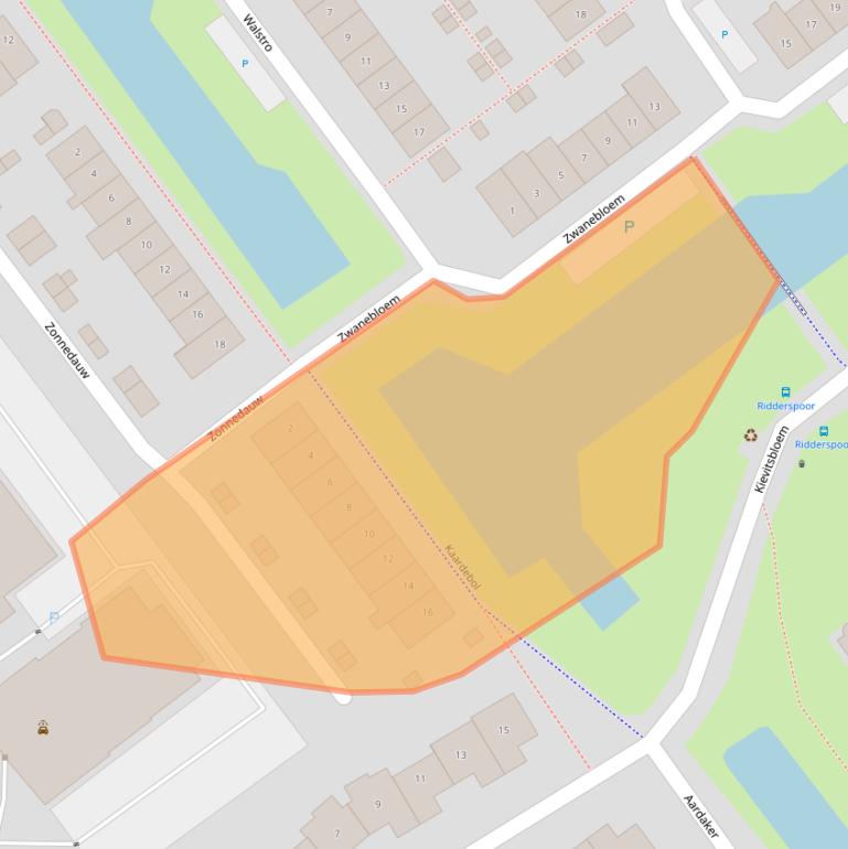 Kaart van postcodegebied 2631SK.