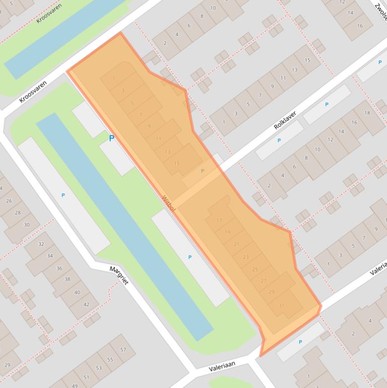 Kaart van postcodegebied 2631SM.