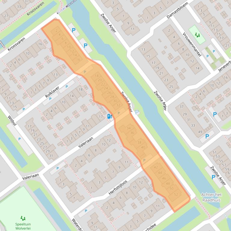 Kaart van postcodegebied 2631SR.