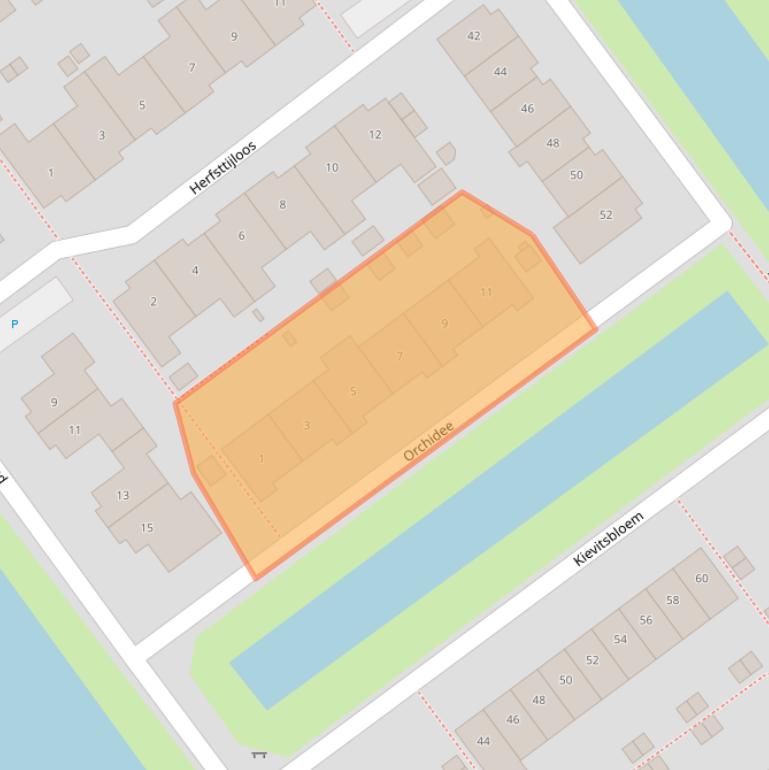 Kaart van postcodegebied 2631SW.