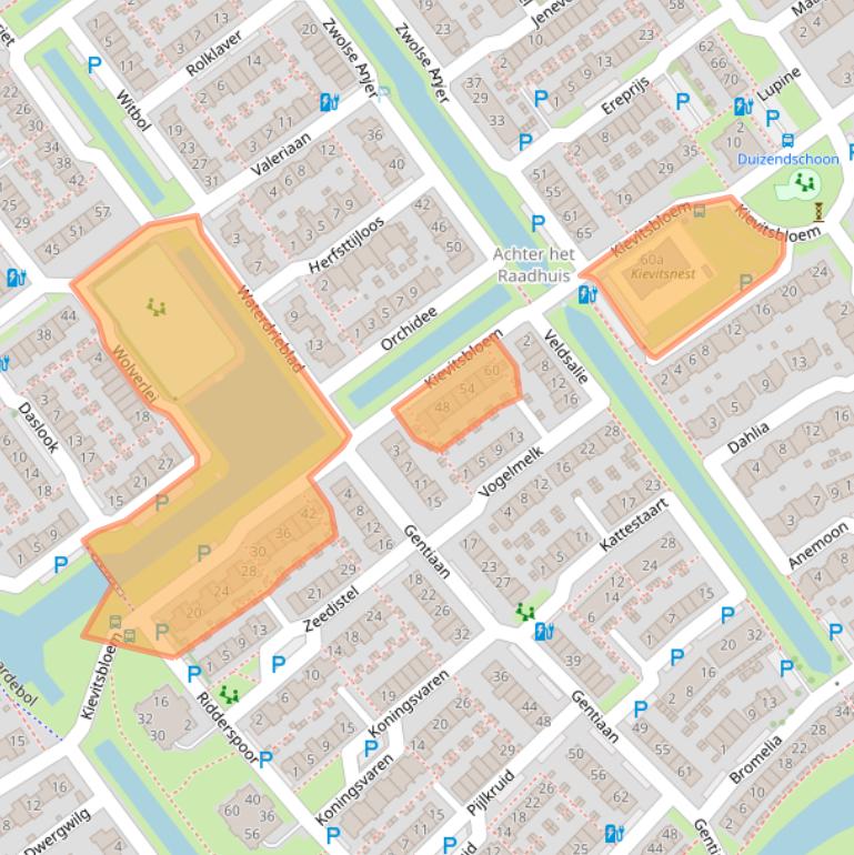 Kaart van postcodegebied 2631TB.