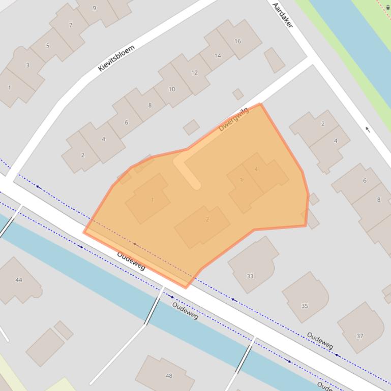 Kaart van postcodegebied 2631TK.