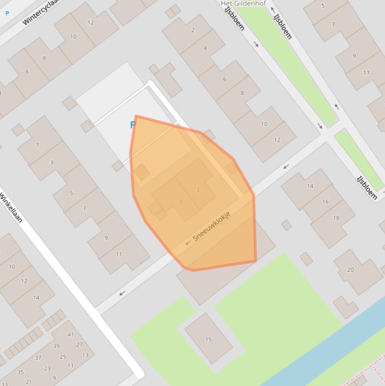 Kaart van postcodegebied 2631WH.