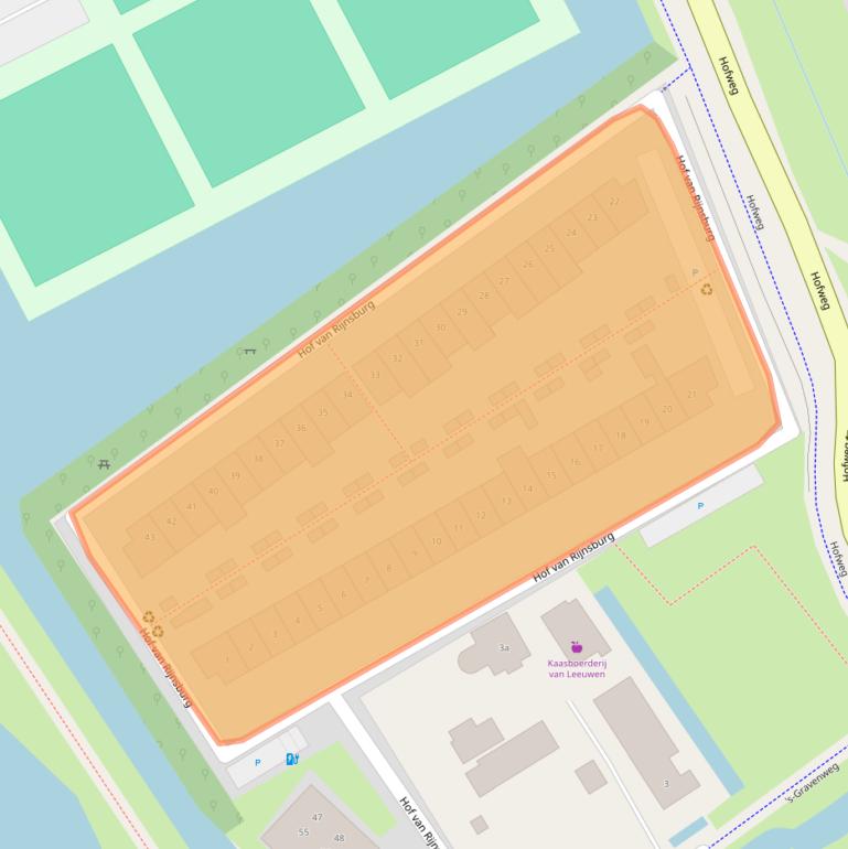 Kaart van postcodegebied 2631XA.