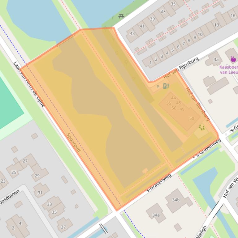 Kaart van postcodegebied 2631XB.