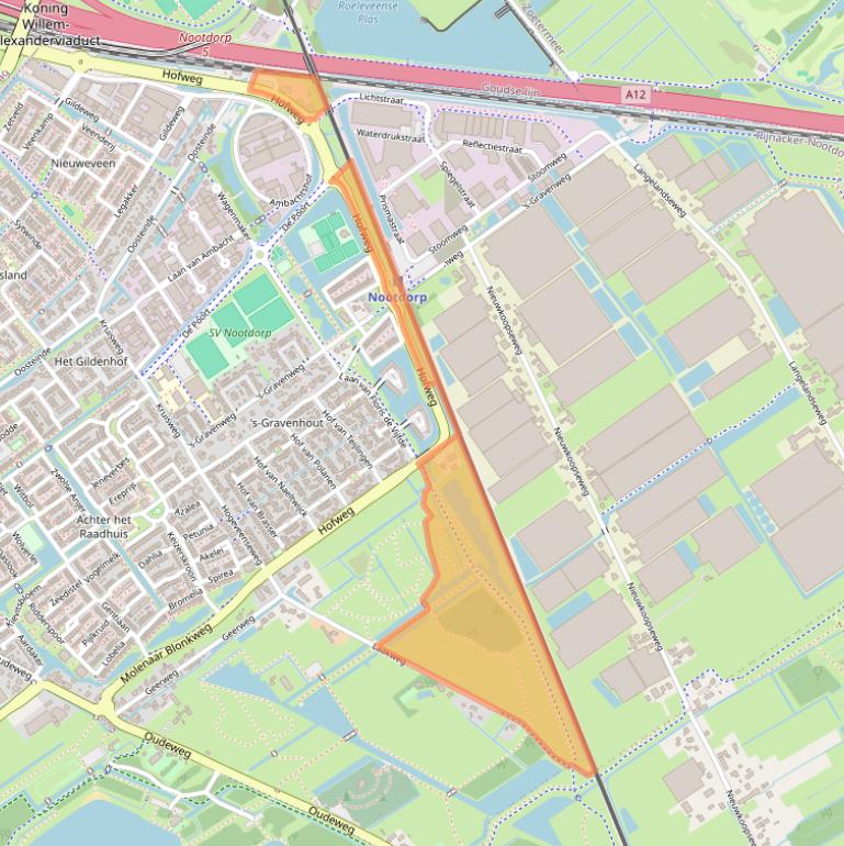 Kaart van postcodegebied 2631XD.