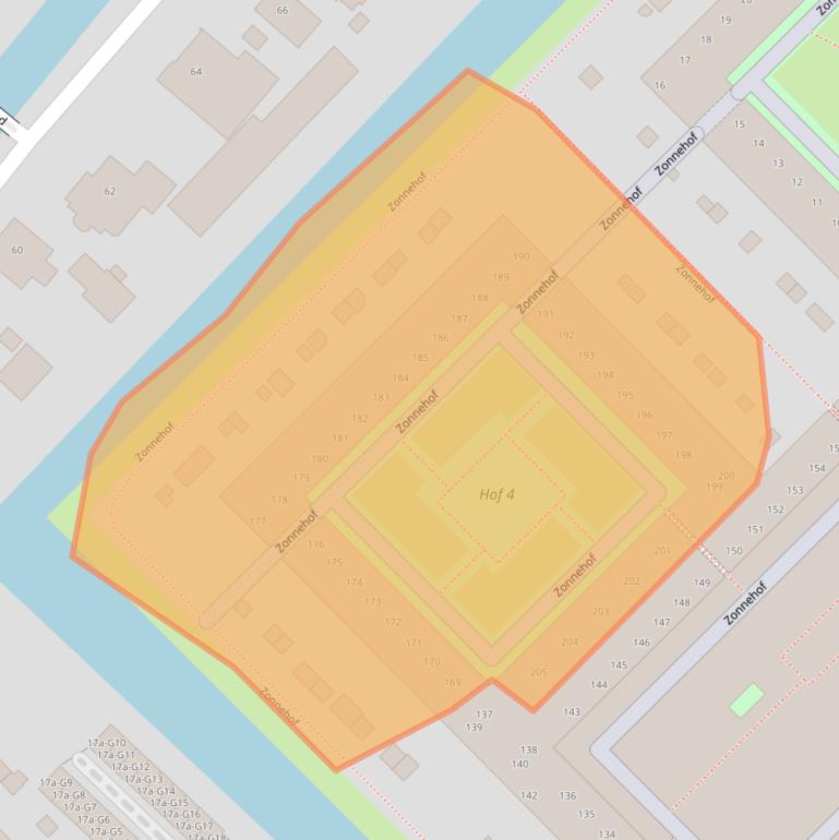 Kaart van postcodegebied 2632BM.