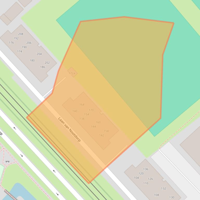 Kaart van postcodegebied 2632EE.