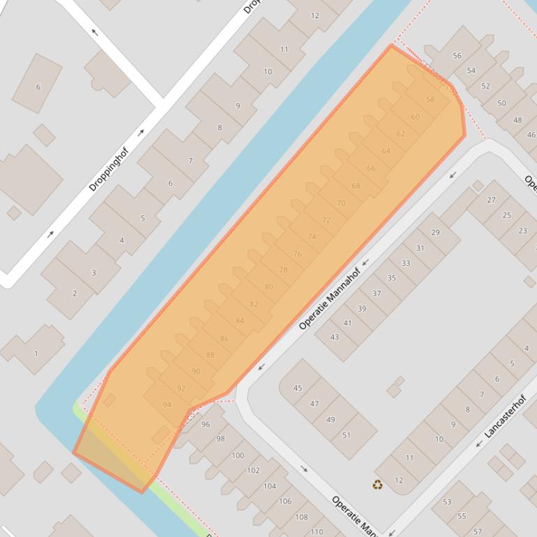 Kaart van postcodegebied 2632EJ.