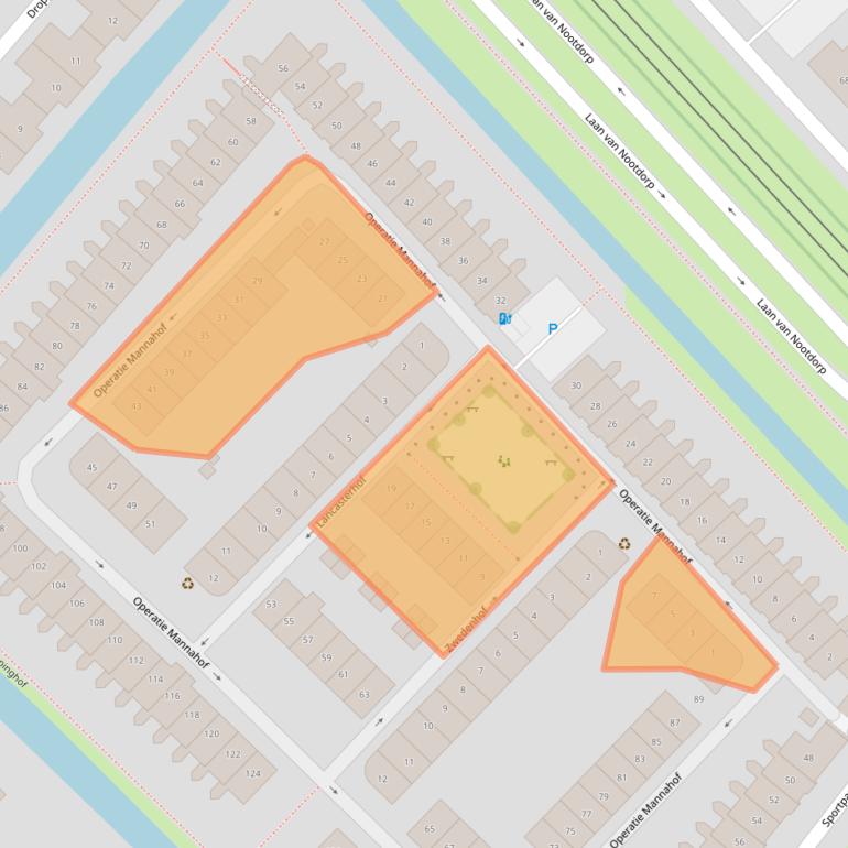 Kaart van postcodegebied 2632EL.