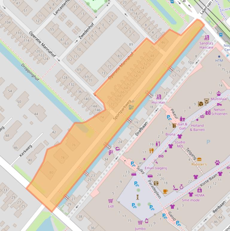 Kaart van postcodegebied 2632EN.