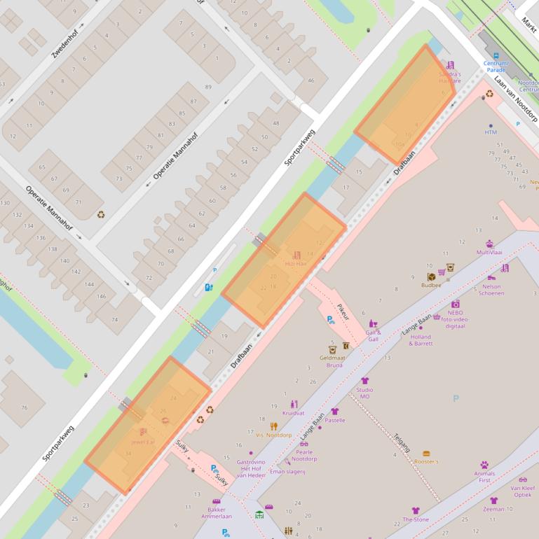 Kaart van postcodegebied 2632GB.