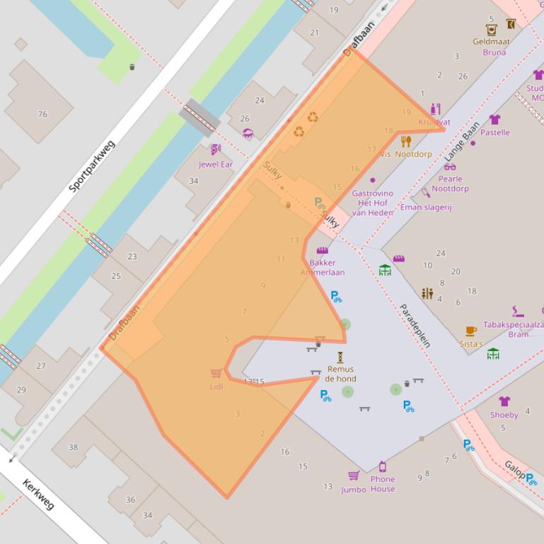 Kaart van postcodegebied 2632GD.