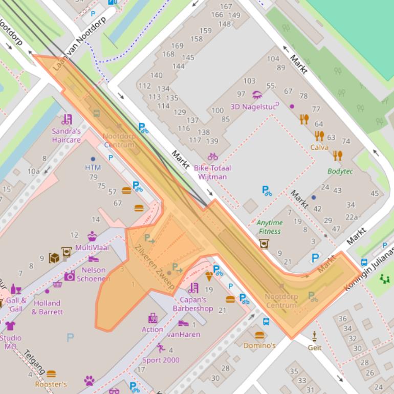 Kaart van postcodegebied 2632GP.