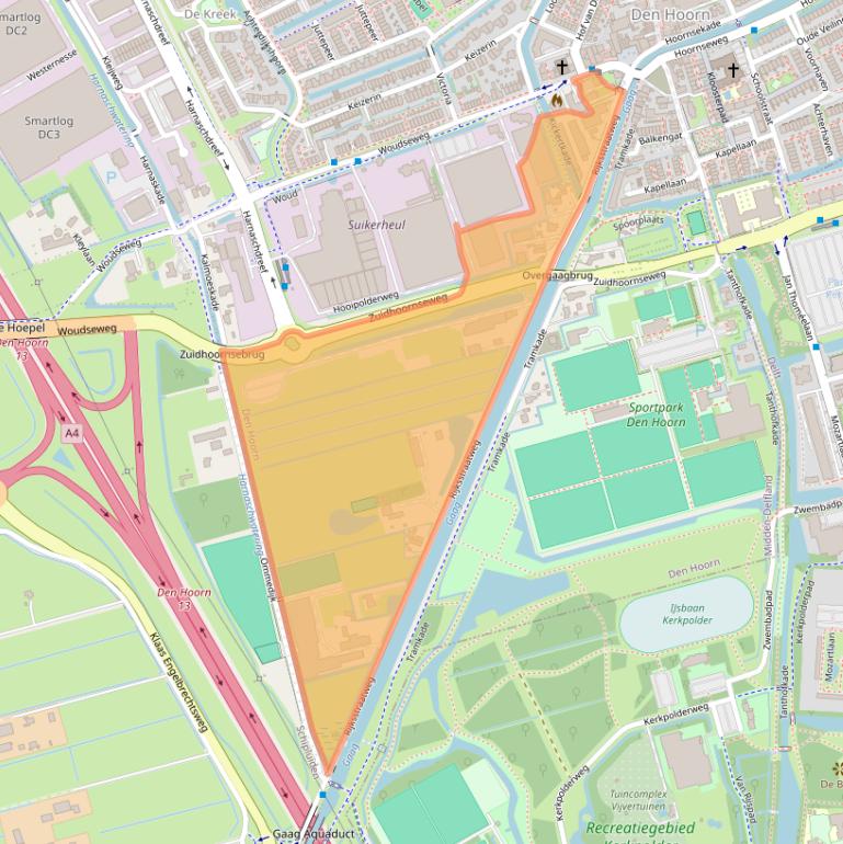 Kaart van postcodegebied 2635AC.