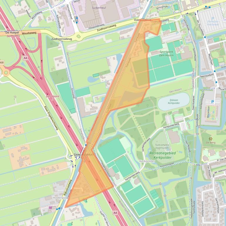 Kaart van postcodegebied 2635BB.