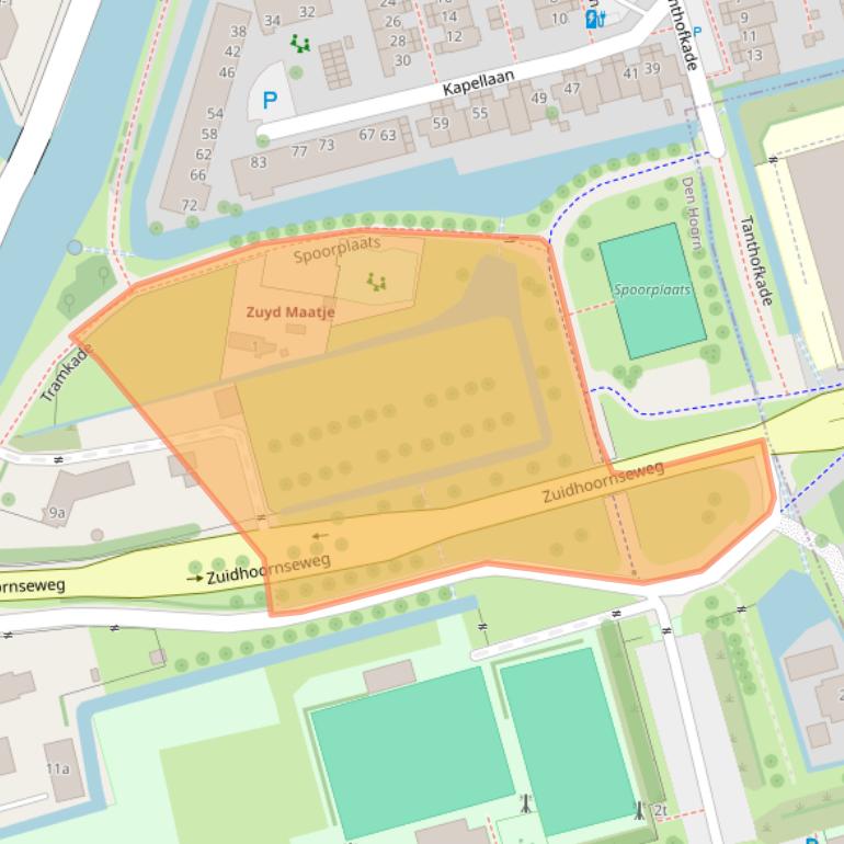 Kaart van postcodegebied 2635BD.