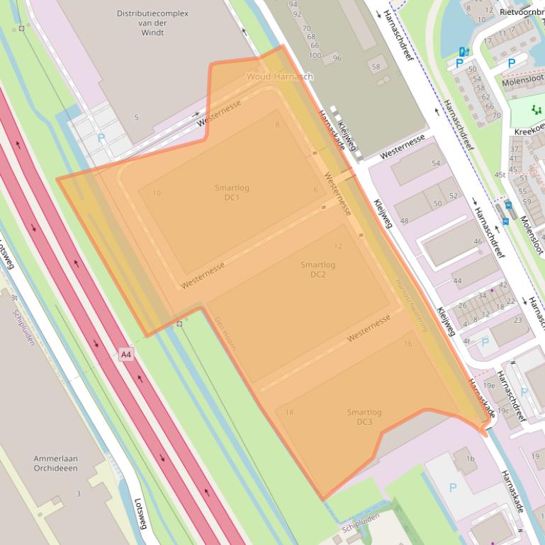 Kaart van postcodegebied 2635BG.