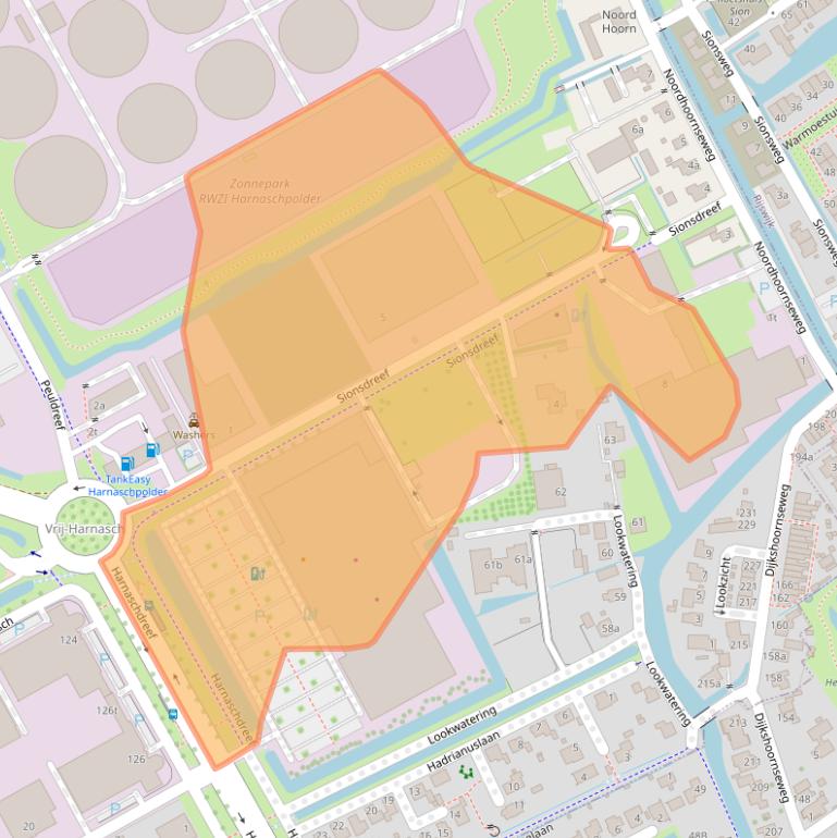 Kaart van postcodegebied 2635BS.