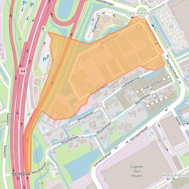 Kaart van postcodegebied 2635BZ.