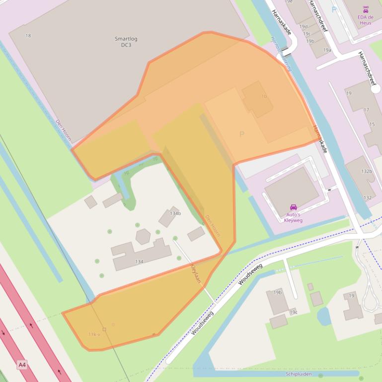 Kaart van postcodegebied 2635CA.