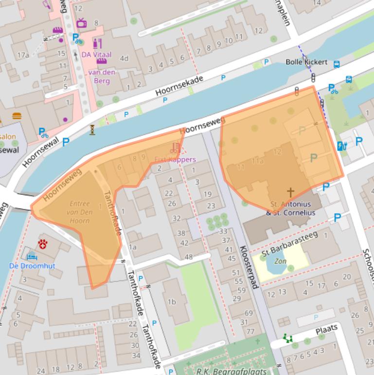 Kaart van postcodegebied 2635CM.