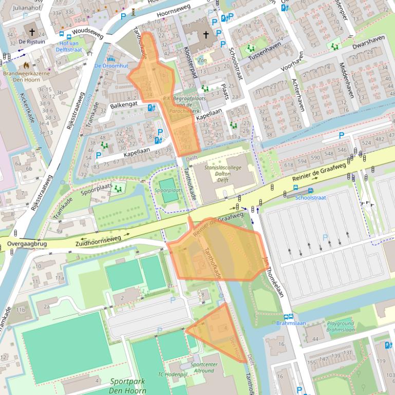 Kaart van postcodegebied 2635CP.