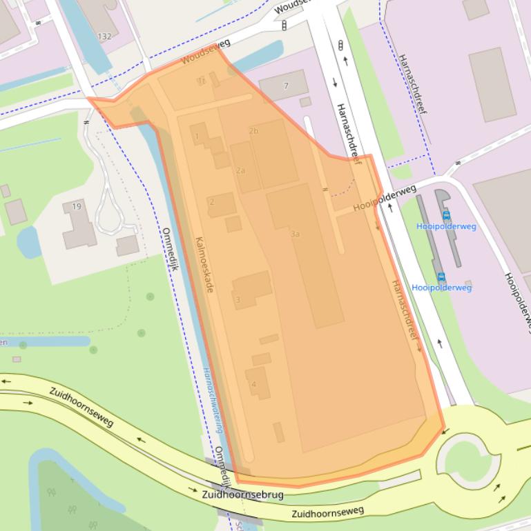 Kaart van postcodegebied 2635CS.