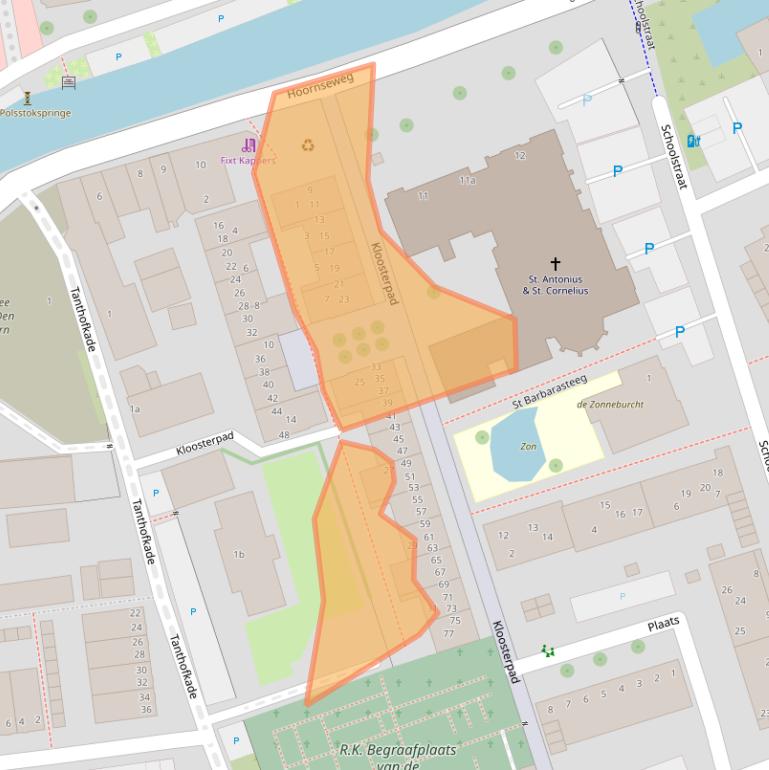 Kaart van postcodegebied 2635DE.