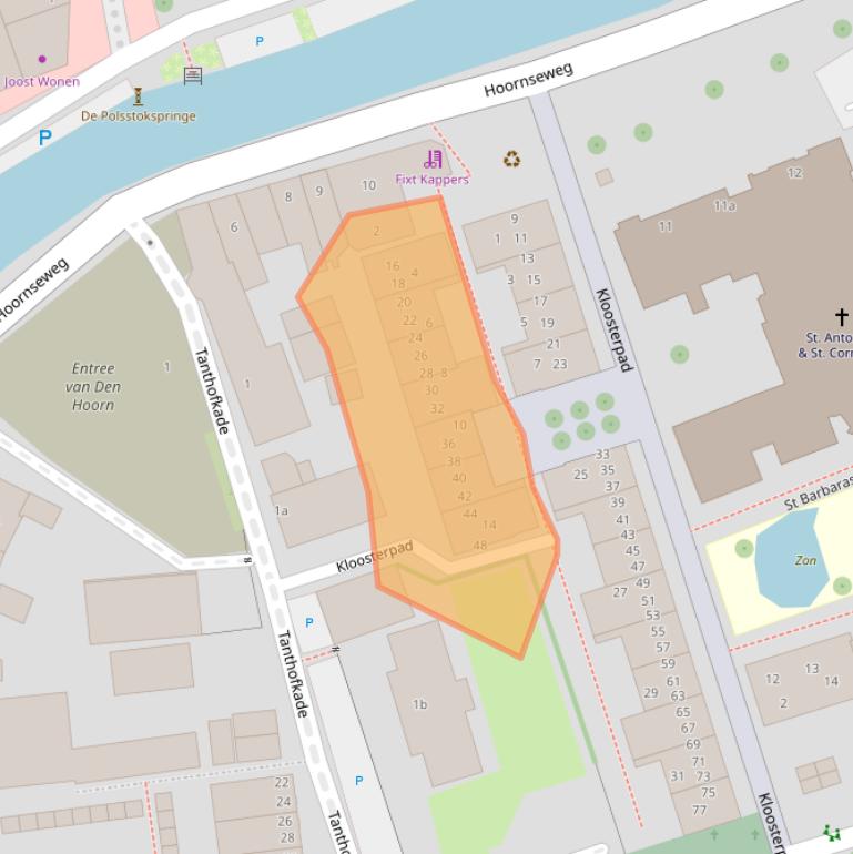 Kaart van postcodegebied 2635DH.