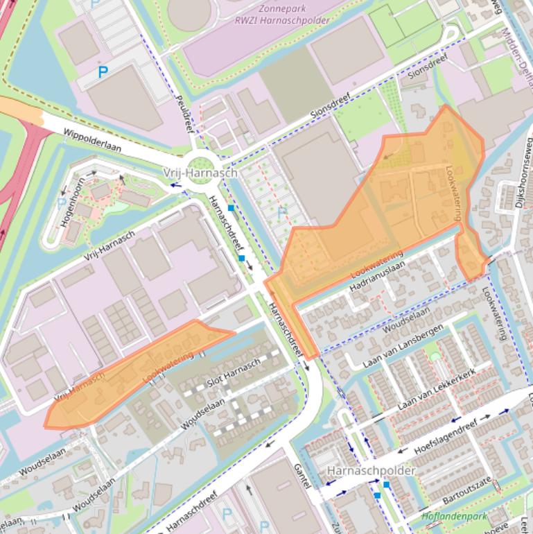 Kaart van postcodegebied 2635EA.