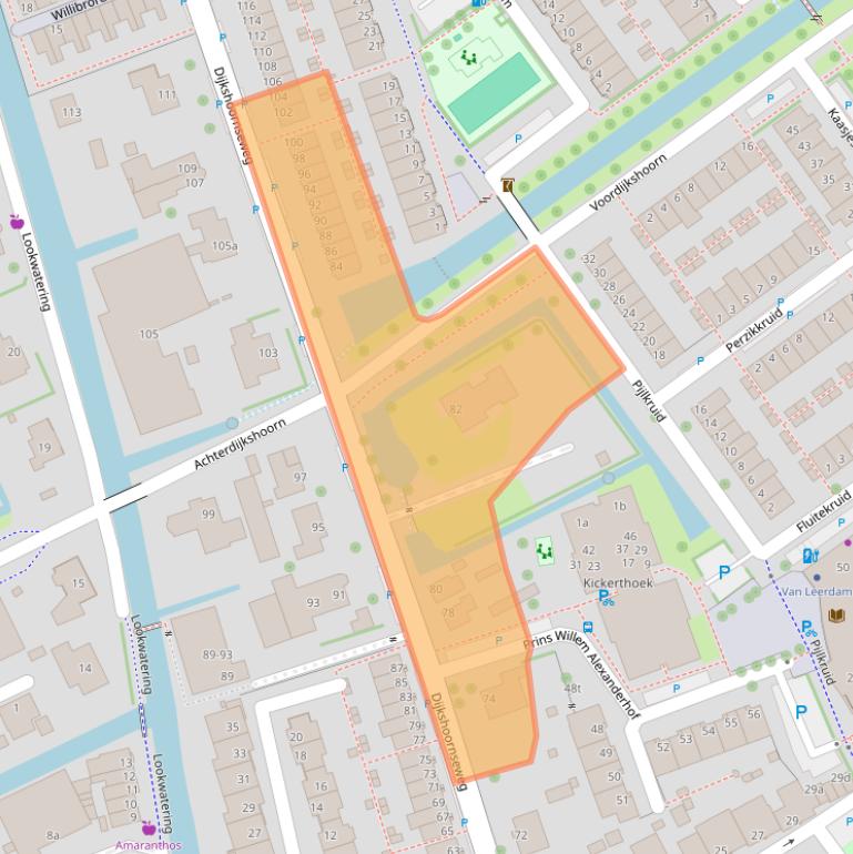 Kaart van postcodegebied 2635ES.