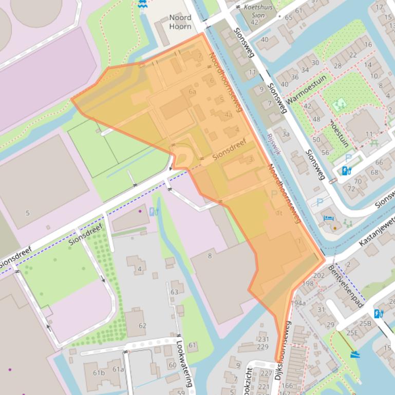 Kaart van postcodegebied 2635GB.