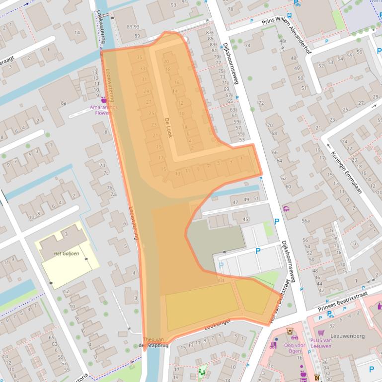 Kaart van postcodegebied 2635GE.