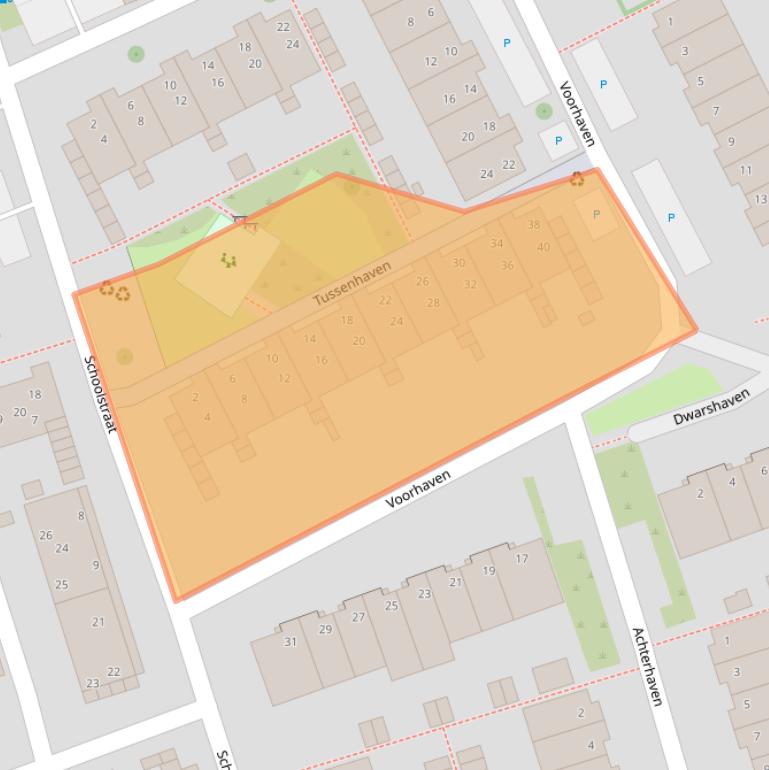 Kaart van postcodegebied 2635GG.