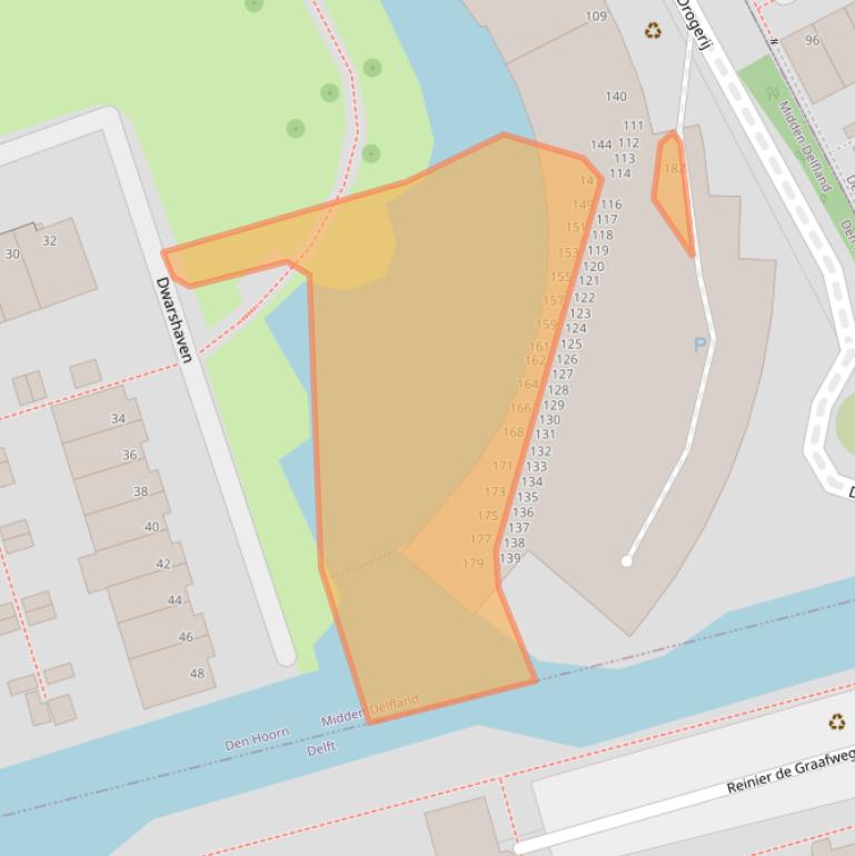 Kaart van postcodegebied 2635GR.