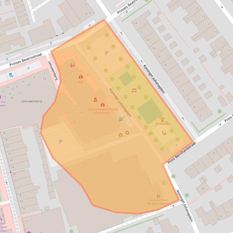 Kaart van postcodegebied 2635HD.