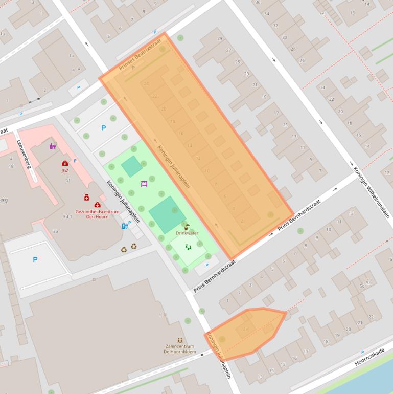 Kaart van postcodegebied 2635HE.