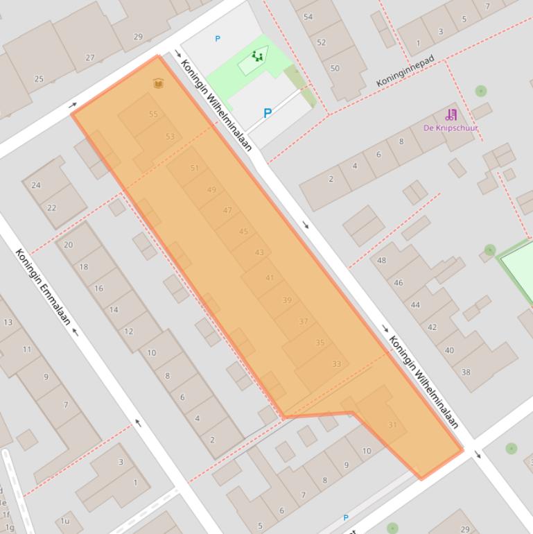 Kaart van postcodegebied 2635HL.