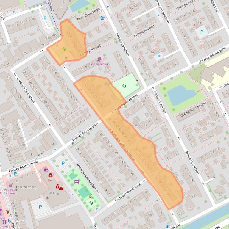 Kaart van postcodegebied 2635HN.