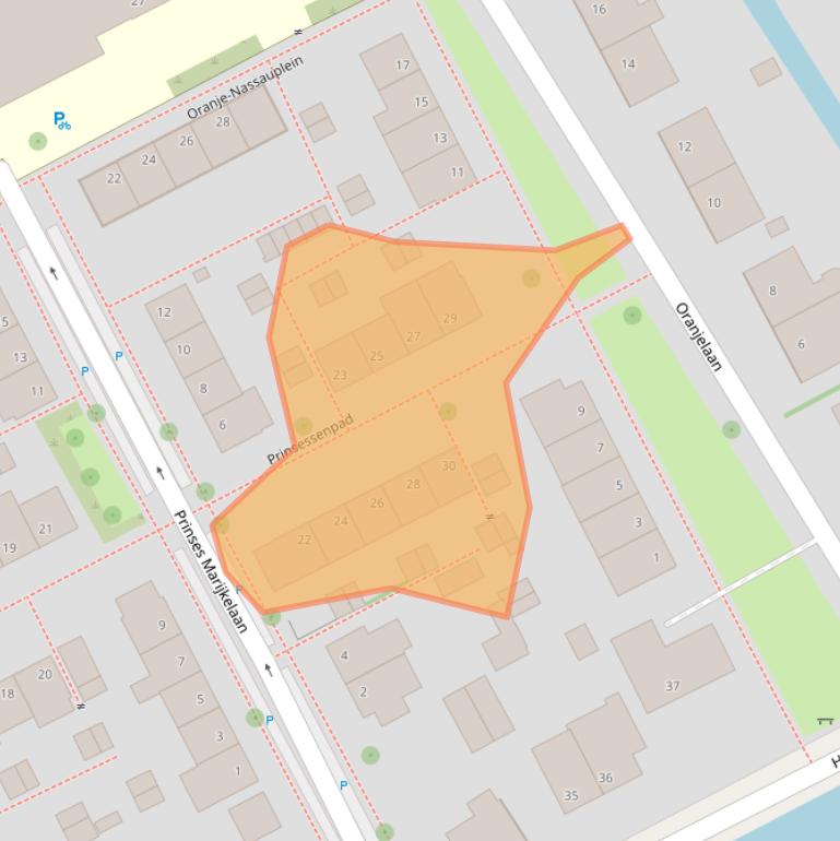 Kaart van postcodegebied 2635HW.